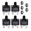 5PCS 10Amp Circuit Breakers Push Button Reset DC 32V,AC125-250V with
