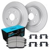 R1 Concepts Rear Brakes and Rotors Kit |Rear Brake Pads|