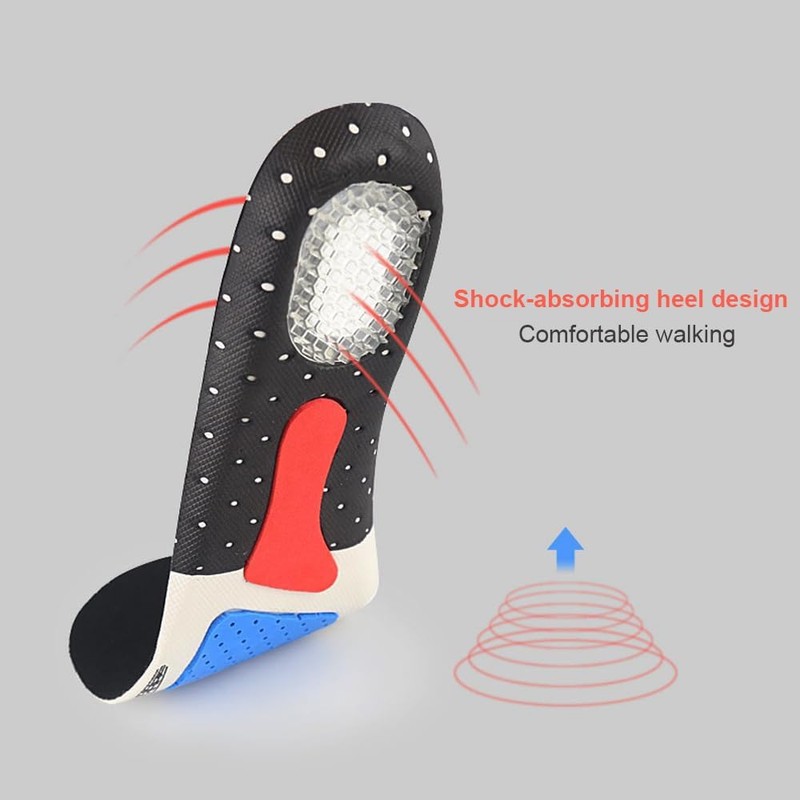 XFSRG Orthopädische Einlegesohlen für Herren Hohe Fußstütze weiche und funktionelle