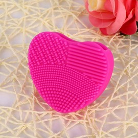Sorandy Limpiador de Brochas de Maquillaje Herramienta de Limpieza de de Silicona Duradera para Uso Diario Púrpura 3.3"* .0" * 1.1" para Entusiastas del Maquillaje (Rosa roja)
