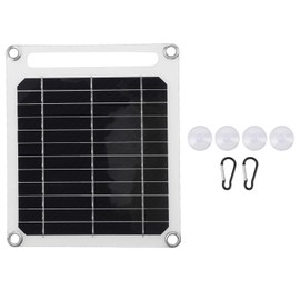 Mini Solar Panel 6W 5V Monocrystalline Silicon USB Type C DC Multi Interface Solar Panel for Bike Cellphone Fan Outdoor Camping