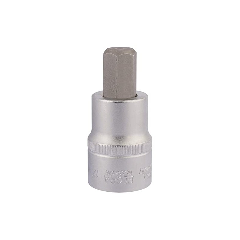 Draper 15553 Elora Hexagon Screwdriver Socket, 17mm Ø, 3/4" Square