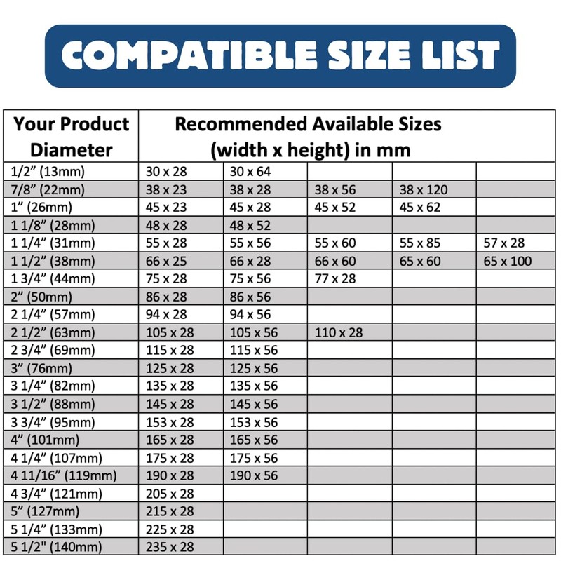 Supplement and Supply Lip Balm Shrink Band Fits Chapstick Style