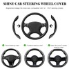 BWBWND 2 PCS Steering Wheel Cover, Segmented Car Wheel Covers