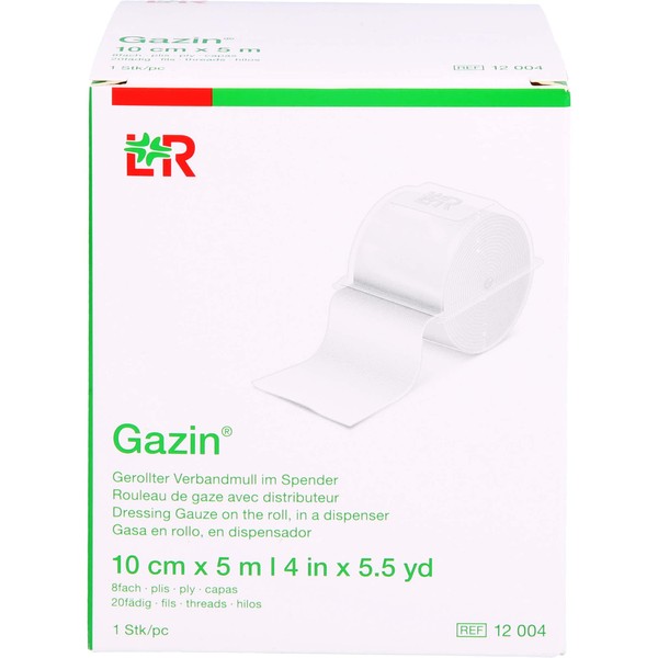 GAZIN Gauze 10 cm x 5 m 8-fold 1 piece