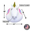 GoFloats Giant Inflatable Unicorn - Includes Unicorn Drink Float- Trending
