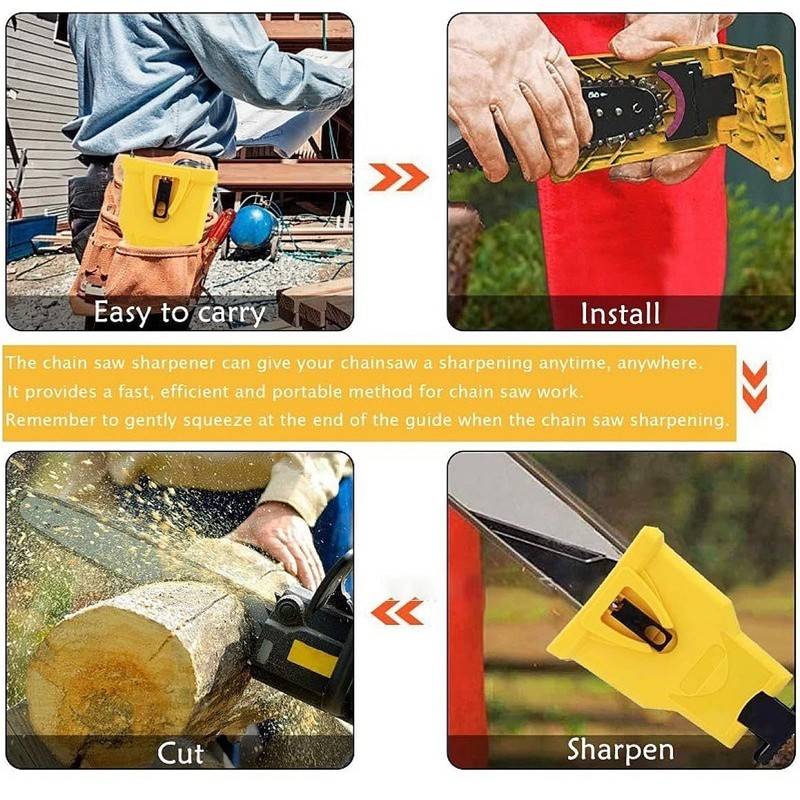 ASUSARA Chainsaw Sharpener, Portable Chainsaw Sharpener Kit for 12''-22'' Saws,