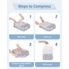 Narwey 6 Set Compression Packing Cubes for Backpack and Suitcases,