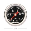 MEASUREMAN 1.5" Black Dial, 304 Stainless Steel case, Liquid Filled