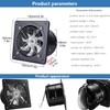ACEDUROBLA 6 inch Exhaust Fan Metal Iron Ventilation Extractor, Silence