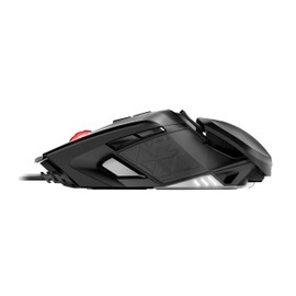 CHERRY MC 9620 FPS, Ergonomische Gaming-Maus mit RGB-Beleuchtung, Verstellbare Handauflagefläche, Einlegbare Gewichte, 9 Tasten, 12.000 dpi, Kabelgebunden, Schwarz