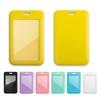 1 Pcs Sliding ID Badge Holder with Clear Window Yellow