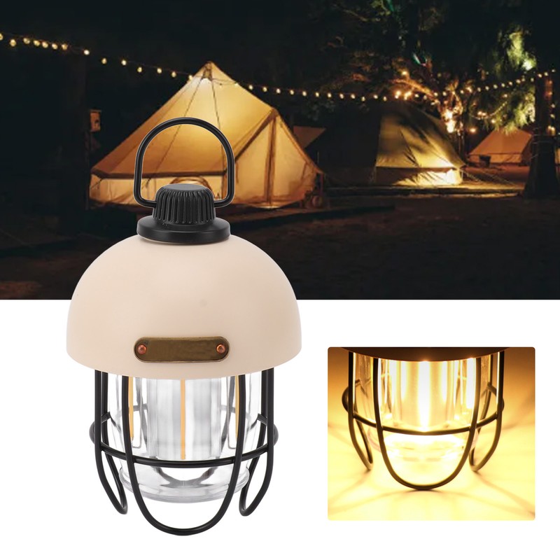 Camping Lantern Rechargeable 4500mAh Battery Powered LED Light 3 Modes