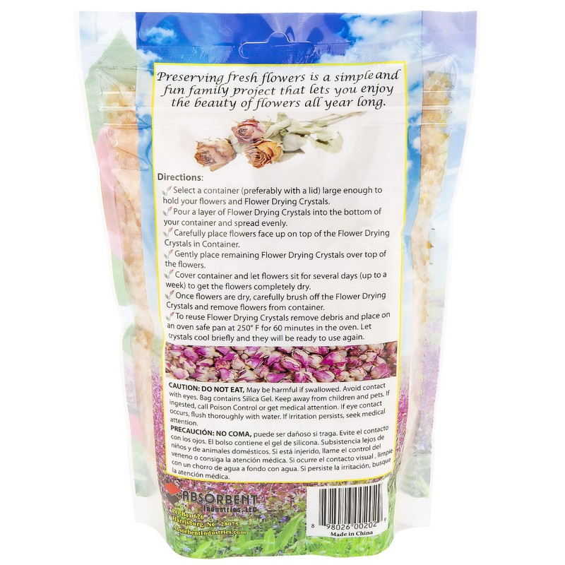 Flower Drying Crystals DRYFLO15, 1.5-Pounds / 0.68 KG of Silica