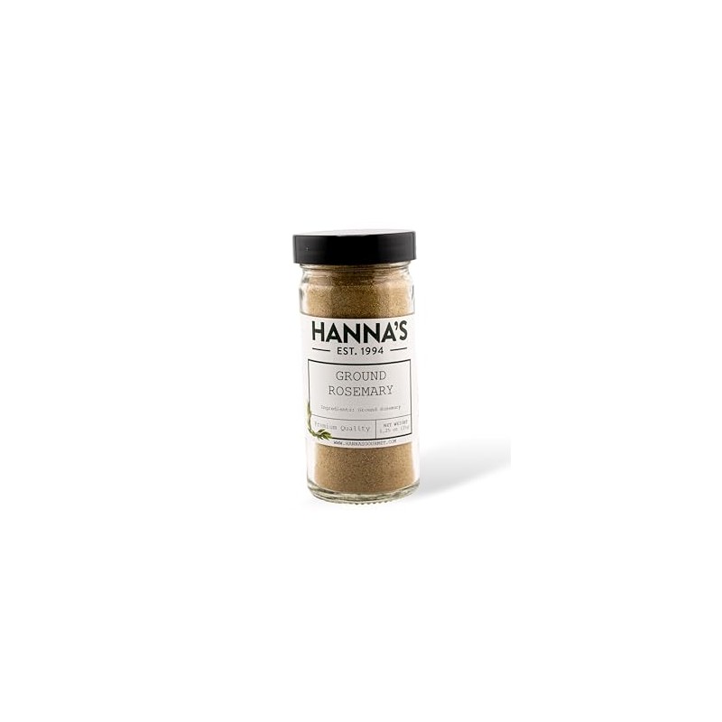 Hanna's Rosemary Ground, Premium Quality, 4 fl oz Jar
