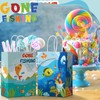 Kosiz 24pcs Gone Fishing Party Favors Bags Little Fisherman Gift