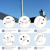 2025 Update Silver Plated High-End Ebusin 6" Extended Roof Bracket