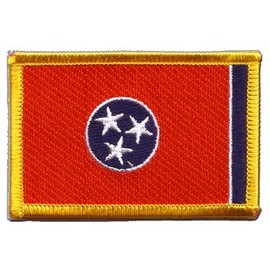 Flags USA Tennessee Flag Patch Flag FRITZE® + Free Sticker