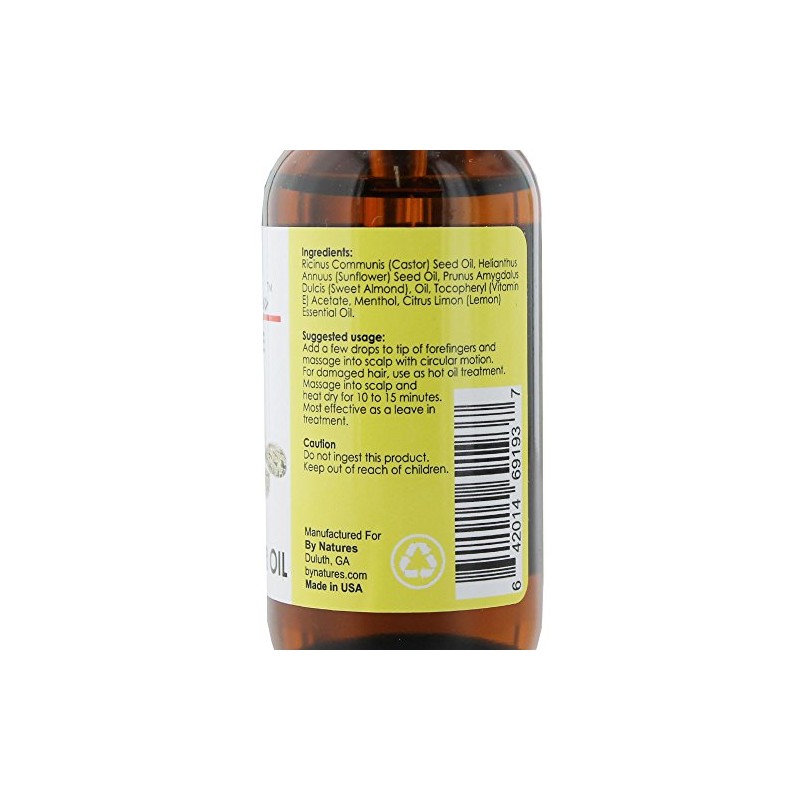 By Natures - LEMON Black Castor Oils 100% pure 2oz