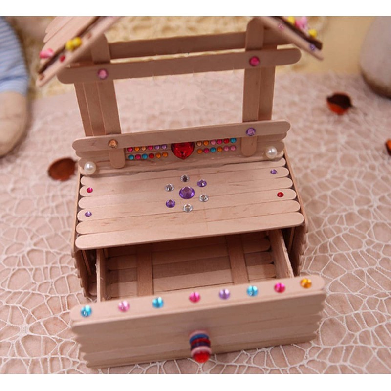 DFsucces Wooden Sticks Muddler Ice Sticks, Wooden Ice Sticks, Handmade,