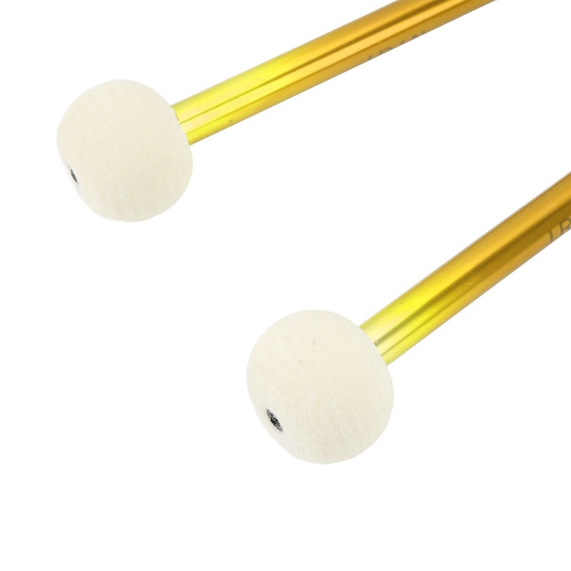 2 Pcs Timpani Mallet Soft Wool Felt Head Anti Slip