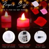 Honoson 1000 Pieces Artificial Rose Petals with 24 Pcs Flameless