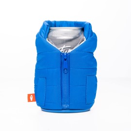 Puffin - The Puffy Vest - Insulated 12 oz Can Cooler I Beer Bottle & Soda Can Insulator, Keep Drinks and Beverages Cold - Varsity Blue