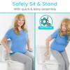 Vive Toilet Safety Rail with Handles - Handicap Grab Bar