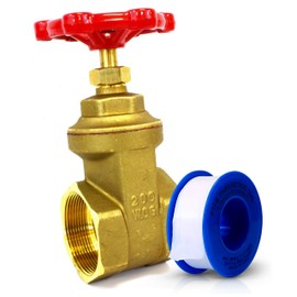 CMI Inc - 3 Inch Brass Gate Valve – Potable Water Service, Non-Rising Stem, Inline Design, National Pipe Taper Female Connection – For Water, Oil, Gas Applications – Durable Brass Fittings