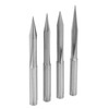 4Pcs VShaped Carving Cutter 2Edged Engraving Bit 4x0.3x15°/4x0.3x20°/4x0.3x25°/4x0.3x30°