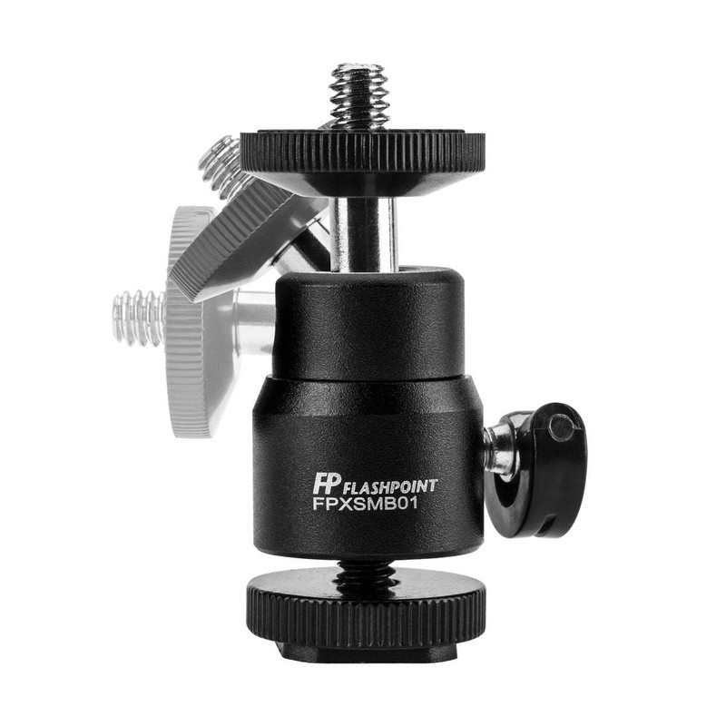 Flashpoint Lightweight Mini Ball Head with Lock and Cold Shoe