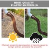 Srliya Rain Gutter Downspout Extension Flexible PE Extendable Drain Away