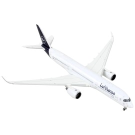 DCD Airbus A350-900 Commercial Aircraft "Lufthansa - D-AIXP" White with Dark Blue Tail 1/400 Diecast Model Airplane by GeminiJet