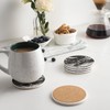 LIFVER Coasters Set of 6, Coasters for Drinks Absorbent Stone