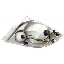 CarLights360: For 2003-2008 Pontiac Vibe Tail Light Assembly Driver Side w/Bulbs - For GM2800192