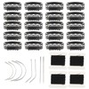 20 Pieces Hair Extension Clips U-Shape Stainless Steel Snap Clips
