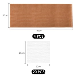 4-Pack Exfoliating Mesh, 20 Compressed Towels, Exfoliating Sponge, Adult Bath Sponge, Exfoliating Wash Cloth, Bath Sponge, Shower Sponge, Shower Scrub, Body Washing Mesh