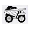 Azeeda 'Bagger-LKW' Temporäres Tattoo - Hautfreundlicher & Ungiftiger Abziehbild ·