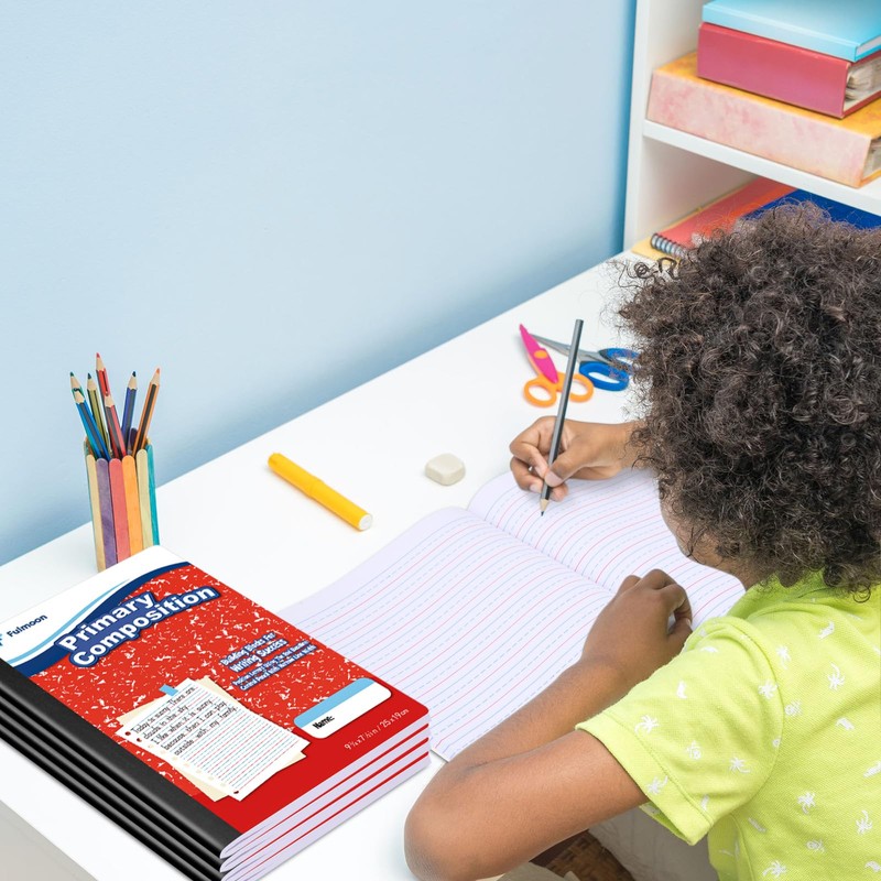 24 Pack Primary Composition Notebook,Grade K-2 Journal Wide 3 Line