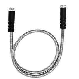 GUKOK Stainless Steel Garden Hose 5FT, Perfect RV Accessory, Drinking Safe, Highly Flexible & Durable, Female to Male(Silver)