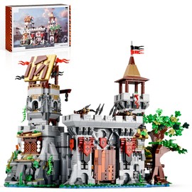 BNG Architecture Castle Building Set for Adult, 2 in 1 Fortress Architecture Building Block, House Collection STEM Toy, Home Office Decor and Creative Gift for Teen Boy (2568PCS)