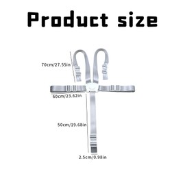 Tripp Trapp & Hauck Children's Safety Belt, 5-Point Children's Safety Belt for Highchair, Replacement Strap, Adjustable Baby Belt, Pushchair and High Chair, Buggy, Replacement, White Oval Strap (Pack