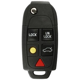 Replacement Flip Key Fob for Volvo XC90 2011 FCC LQNP2T-APU LQNP2TAPU 2AOKM-VL1 Part Number 8688799 (Remote) 31253386 (Key)