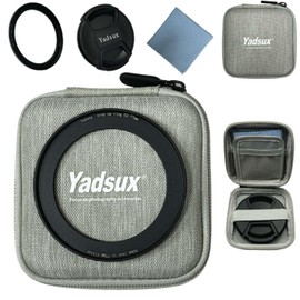 Camera Lens Step Up Filter Adapter Ring and Lens Cap and Multifunctional Photography Accessory Bag (62 to 77 and 77mm Lens Cap)