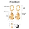 Gold Hoop Earrings Crystal Earrings for Women - 18K Gold-Plated