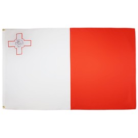 AZ FLAG MALTA FLAG 3' x 5' - MALTESE FLAGS 90 x 150 cm - BANNER 3x5 ft Light polyester