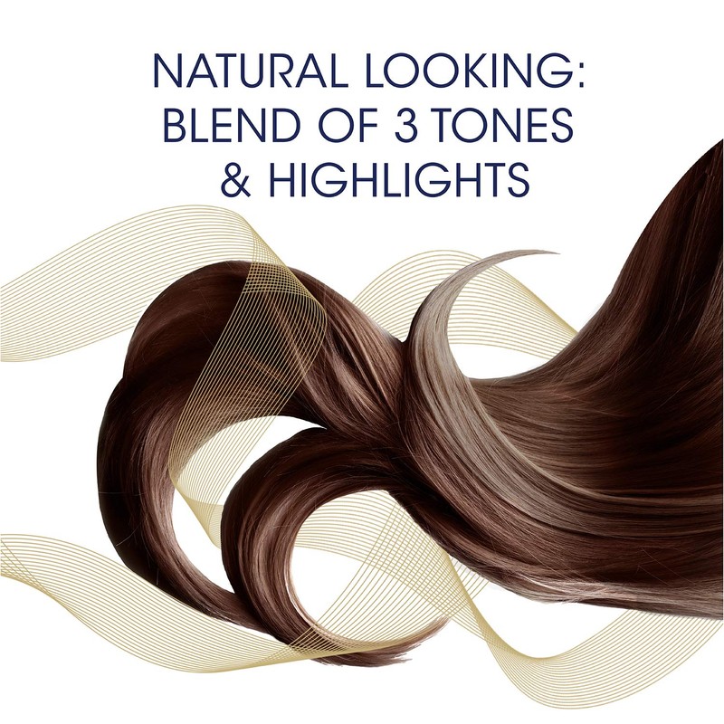 Clairol Nice'n Easy Crème Permanent Hair Dye, 4 Dark Brown,