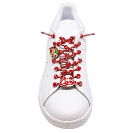 COOLKNOT No-Tie Elastic Shoelaces, Unisex, Sports, Gym, Running, Non-Untied Shoelaces, For Sneakers, Easy To Put On And Take Off, For Adults & Children, With Hiroshima Carp Model Logo Cool Bits, M, L