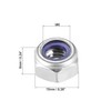 sourcing map Hex Lock Nuts - M6 x 1mm 316