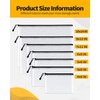 SUNEE Multisize Mesh Zipper Pouches (Black, 21 Packs), Water-Resistant Zip